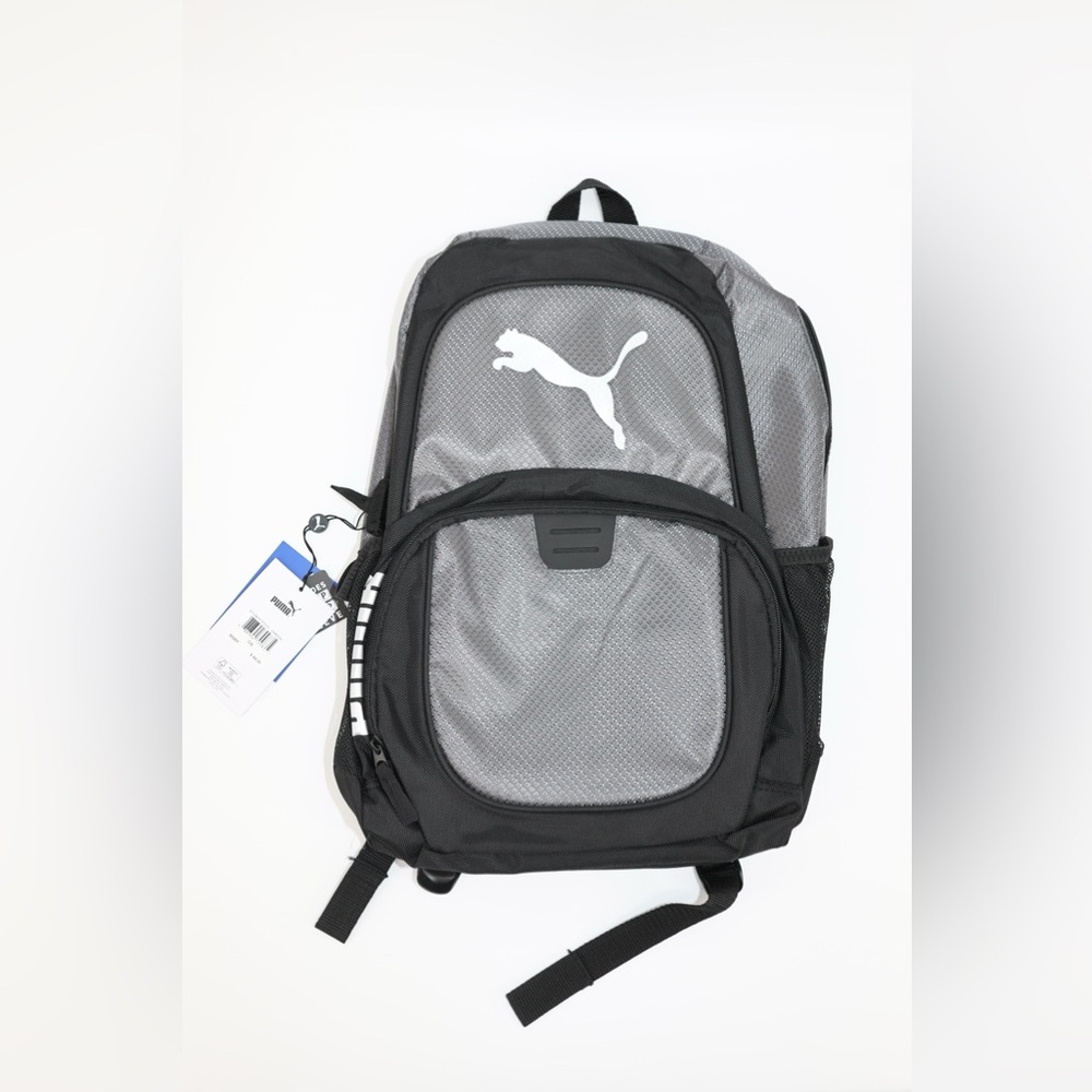 NWT Puma Contender Gray and Black Logo Backpack